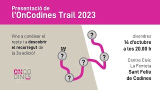 Presentació OnCodines Trail 2023