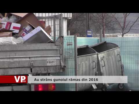 Au strâns gunoiul rămas din 2016