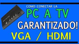 CONECTAR PC A TV - LAPTOP A TELEVISION (VGA / HDMI)