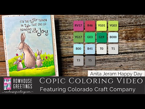 Anita Jeram Happy Day by Colorado Craft Company - Copic Tutorial