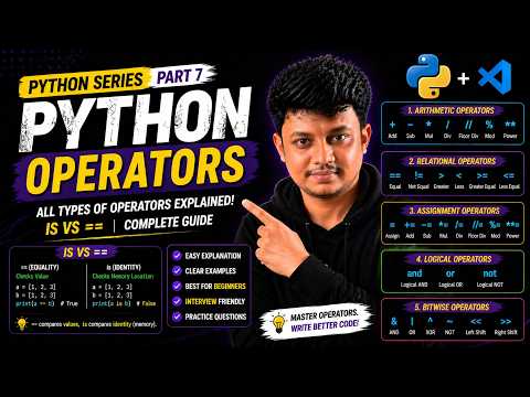 Python Operators Full Tutorial Arithmetic Relational Logical Bitwise Assignment