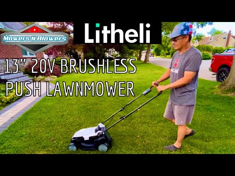 Litheli U20 20V 13” Cordless Brushless 4.0ah Lithium Ion Battery Powered Lawn Mower w/Bagger Review