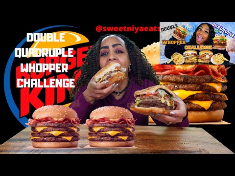 BLOVES DOUBLE QUADRUPLE BACON AND CHEESE WHOPPER...