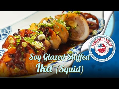 Soy Glazed Stuffed Squid