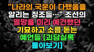 Download lagu '나라의 국운이 다했음을 알리는 징조들…' 조선의 멸망을 미리 예견했던 기묘하고 소름 돋는 예언들 [괴담실록 몰아보기] mp3