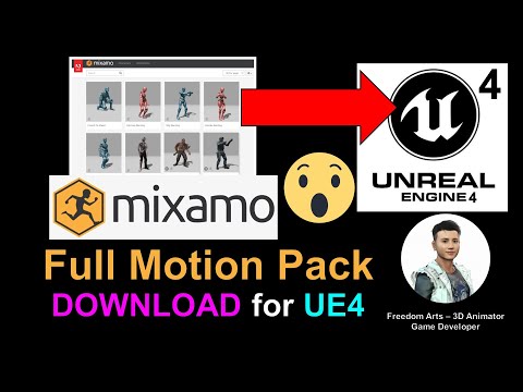 2456 Mixamo Full Motion Pack for Unreal Engine 4.27 - Animation Sequence!