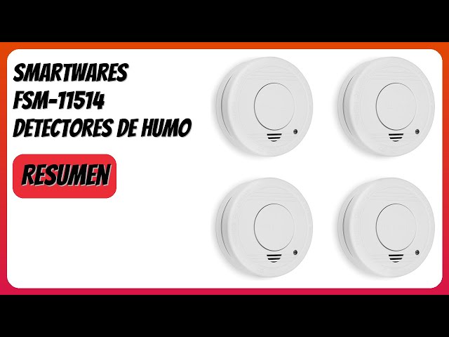 Vídeo relacionado con Smartwares Detector de Humo FSM-11516 - Sensor fotoeléctrico - Batería reemplazable 5 años