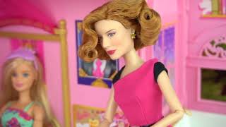 Barbie Prinses Assepoester Slaapkamer - Maak Je Klaar Routine Met Roze Kast