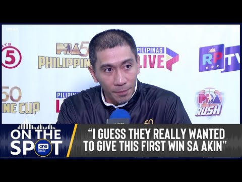LA Tenorio on his first-ever win as head coach for Magnolia | #OSOnTheSpot