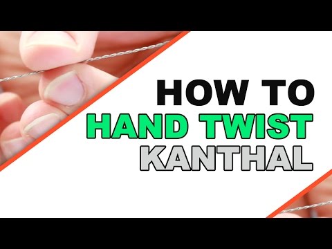 Part of a video titled How To: Hand Twist Kanthal - YouTube