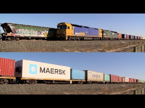 7902V Mildura To Melbourne Container Freight Train - PoathTV Australian Railways