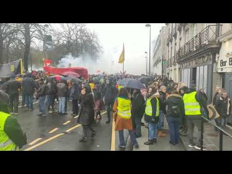 Nantes : manif contre la réforme des retraites