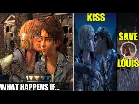 Clementine Kisses Violet but Saves Louis (Blind Violet Romance) TWD The Final Season Episode 4