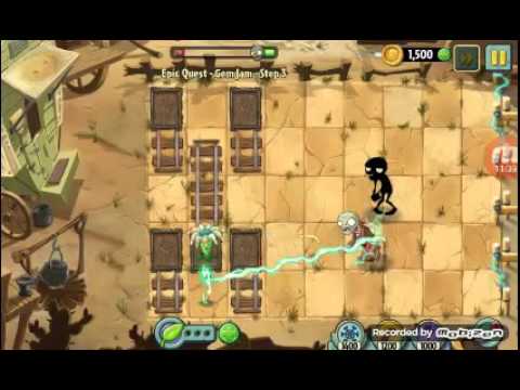 Plants vs zombies 2 part 2-epic quest fail