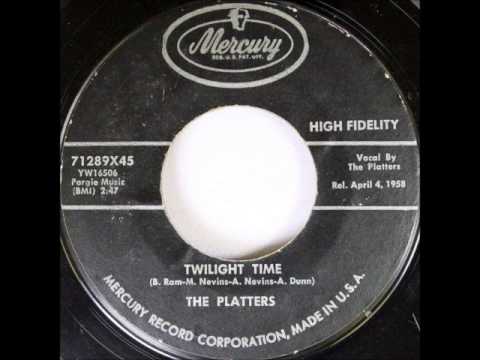 Platters - Twilight Time on 1958 Mercury 45 record.