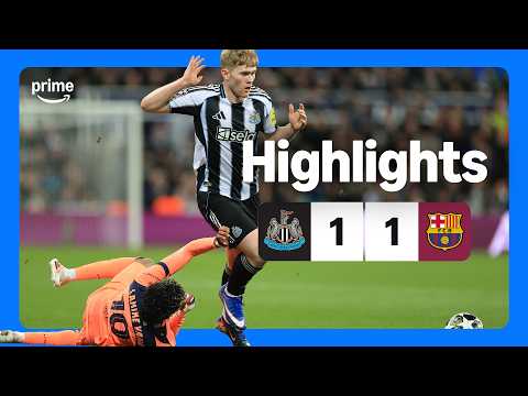 LATE DRAMA AT BOTH ENDS 🍿⚽️ | Newcastle v Barcelona | UEFA Champions League Highlights 🎥