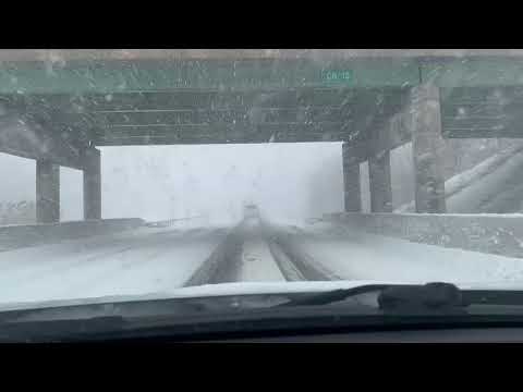 Lake Effect Snowband Timelapse- Whiteout Conditions!