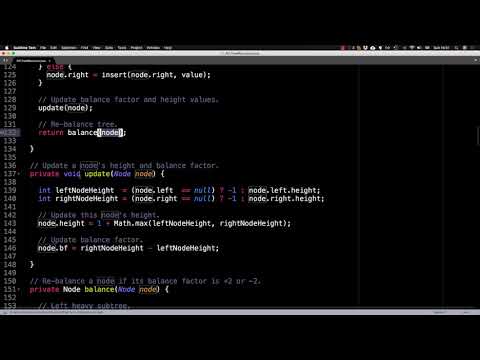 AVL tree source code