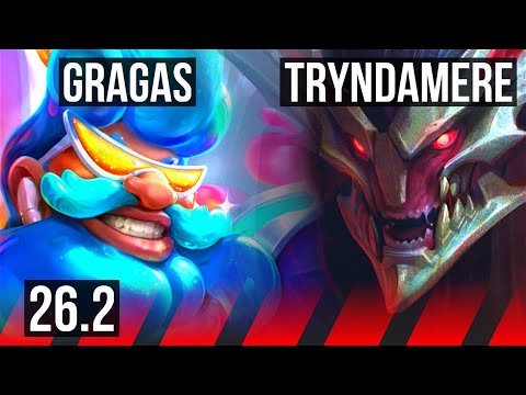 GRAGAS vs TRYNDAMERE (TOP) | 67K damage, Good KDA: 13/2/7 | EUW Master | 26.2