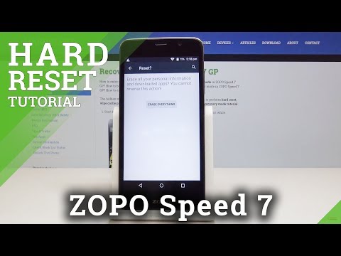 How to Hard Reset ZOPO Speed 7 - Erase All Data & Content