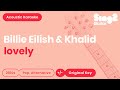 lovely - Billie Eilish & Khalid (Karaoke Acoustic)