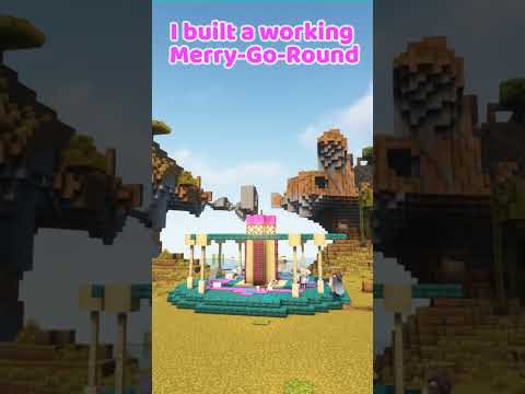 DippyBlether - I built a working Merry-Go-Round - Minecraft Nomadcraft SMP #minecraft #shortsvideo  #shorts