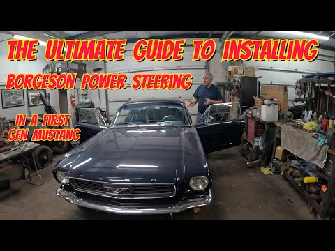 The Ultimate guide to Installing Borgeson Power Steering in a 1st gen Mustang !!