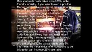 why should use the briquetting machine to recycle metal scrap, chips compressor