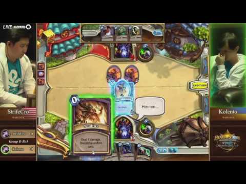 BlizzCon 世界盃聯賽 《爐石戰記》華文轉播 11/04 part4 （StrifeCro VS Kolento）