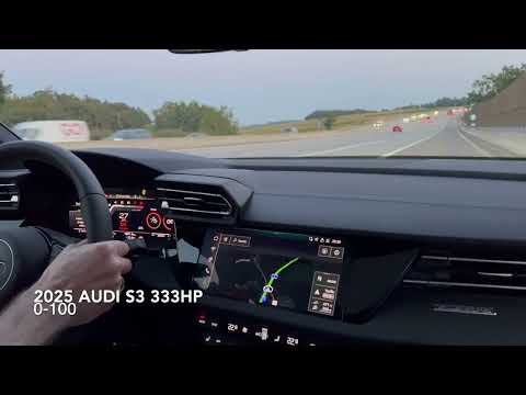 2025 Audi S3 333 hp 0-100 kph