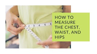 How to Measure the Chest, Waist, and Hips