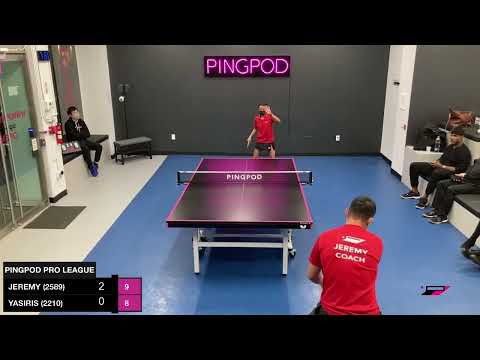 YASIRIS ORTIZ vs JEREMY HAZIN | PINGPOD PRO LEAGUE | JAN 24, 2022