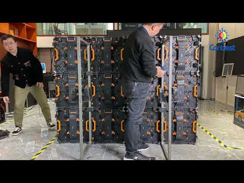 Mild steel led video wall cabinet