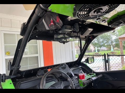 Kawasaki KRX 1000 - Rugged Radio / Rock Lights / heat tubing installation