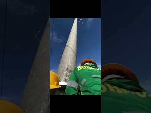 Ongoing installation of 69 kV Post from Catagbacan to Calape