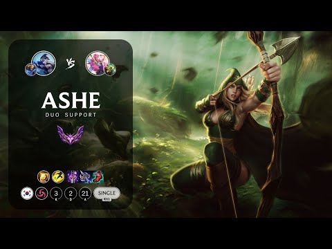Ashe Support vs Seraphine - KR Master Patch 14.6