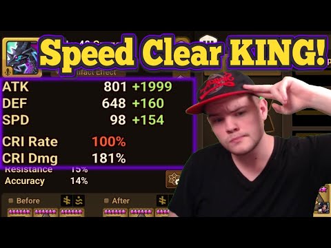 The Speed Clear KING Grogen - Summoners War