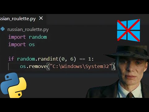 DELETE SYSTEM32 with PYTHON?