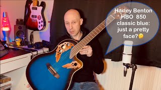 Video thumbnail for Guitar review: Harley Benton HBO 850 classic blue by Bob David Bell Music