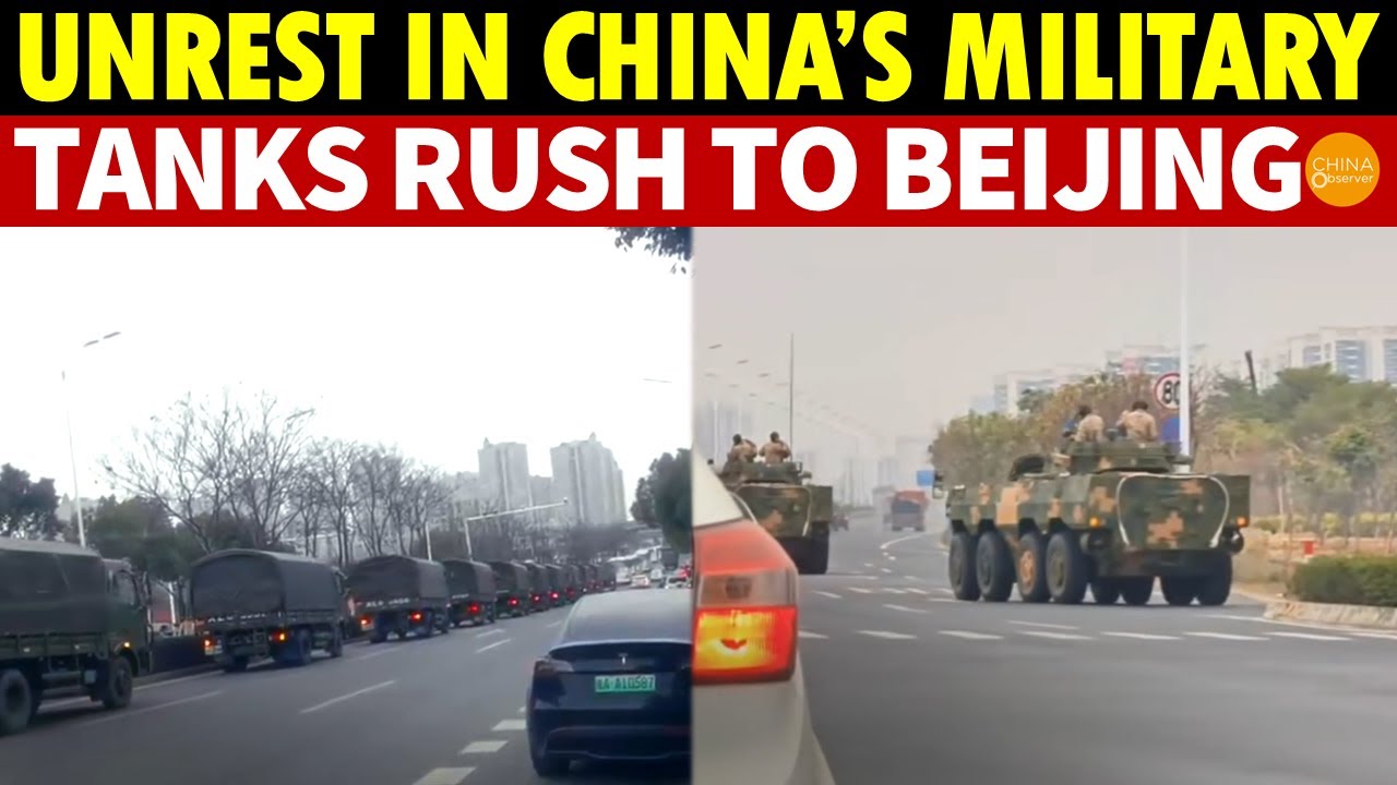 Unrest in China’s Military, Tanks Rush to Beijing! PLA’s No. 3 He Weidong Mysteriously Dies