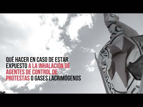 Aprende qué hacer si quedas en medio de gases lacrimógenos u otros agentes de control de protesta