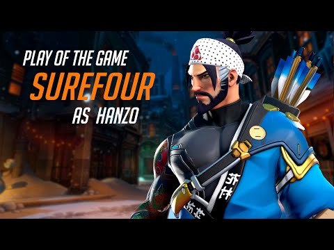 SUREFOUR TOP 500 HANZO - POTG! [ OVERWATCH 2 SEASON 4 TOP 500 ]