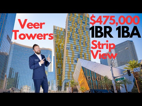 Veer Towers $475,000 Strip View 1 BR 1 Bath Las Vegas High Rise Condos for Sale Vegas Vacation Home