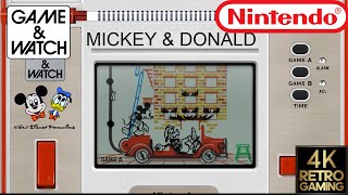 Mickey & Donald Game & Watch 4k Gameplay