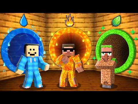 Elemental Tunnel Challenge in Minecraft..