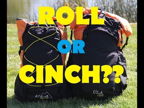 ULA backpacks - Roll Top vs Cinch Top