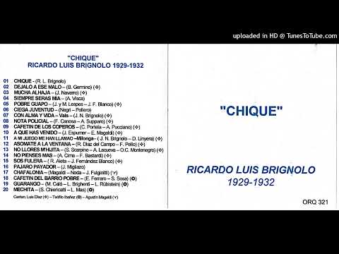 No llores m'hijita (tango) Canta: Luis Díaz con Orquesta Ricardo Brignolo