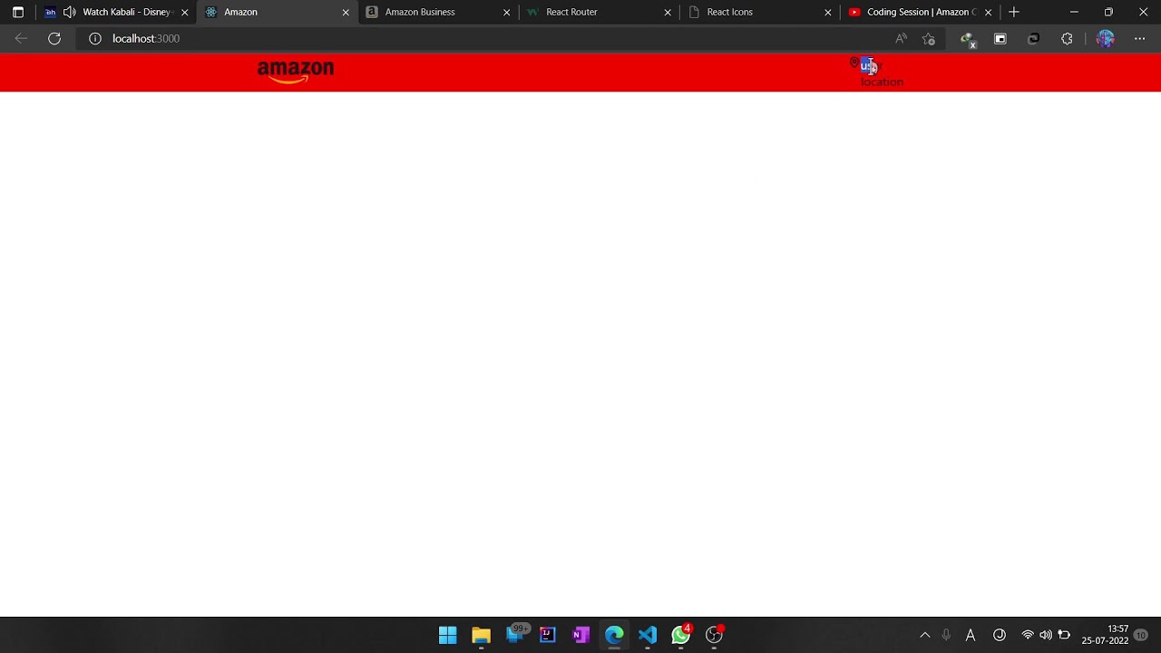 Coding Session | Amazon Clone with React JS Part-2
