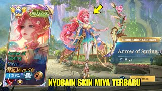 Download lagu KETIKA TOP GLOBAL MIYA NYOBAIN SKIN MIYA TERBARU! AUTO JADI SKIN FAVORIT🔥 mp3