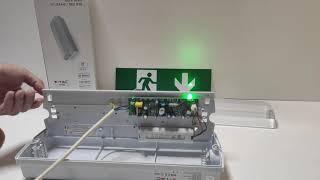 Plafoniera Led Emergenza Da Muro Soffitto 4W Modalita SA e SE Autonomia Bianco Interno Esterno IP65